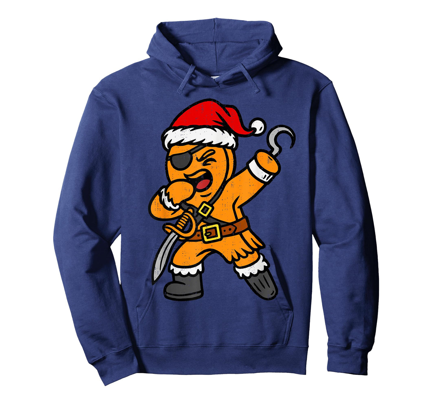 Dabbing Gingerbread Pirate Santa Christmas Dab Teen Boys Kid T-Shirt