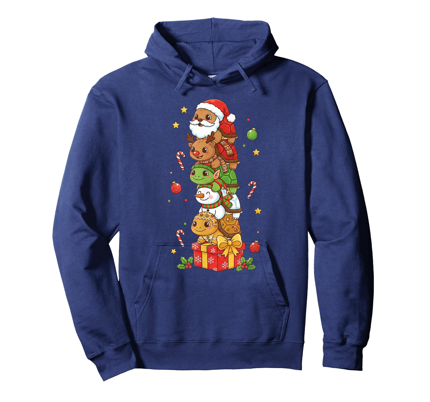 Funny Turtle Santa Elf Snowman Christmas Womens Mens Kids T-Shirt