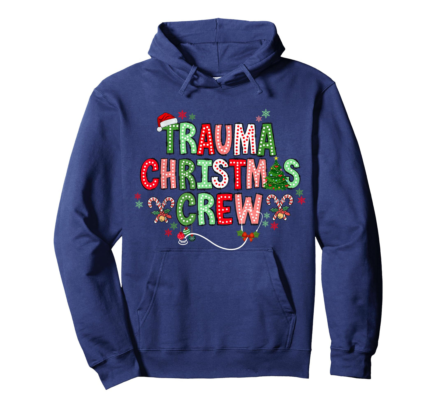 Christmas Trauma Nurse Crew Surgical Ortho Scrub Top Xmas T-Shirt