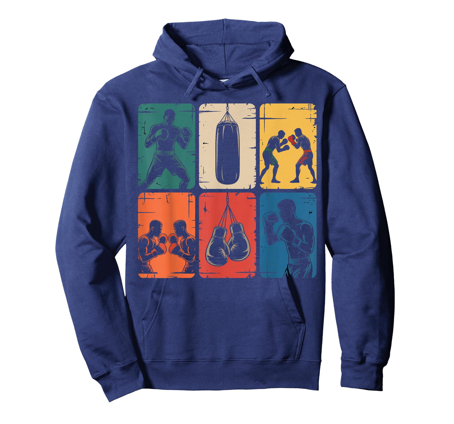 Retro Boxing Fighter Punching Bag Gym Gifts Kids Boys Men T-Shirt