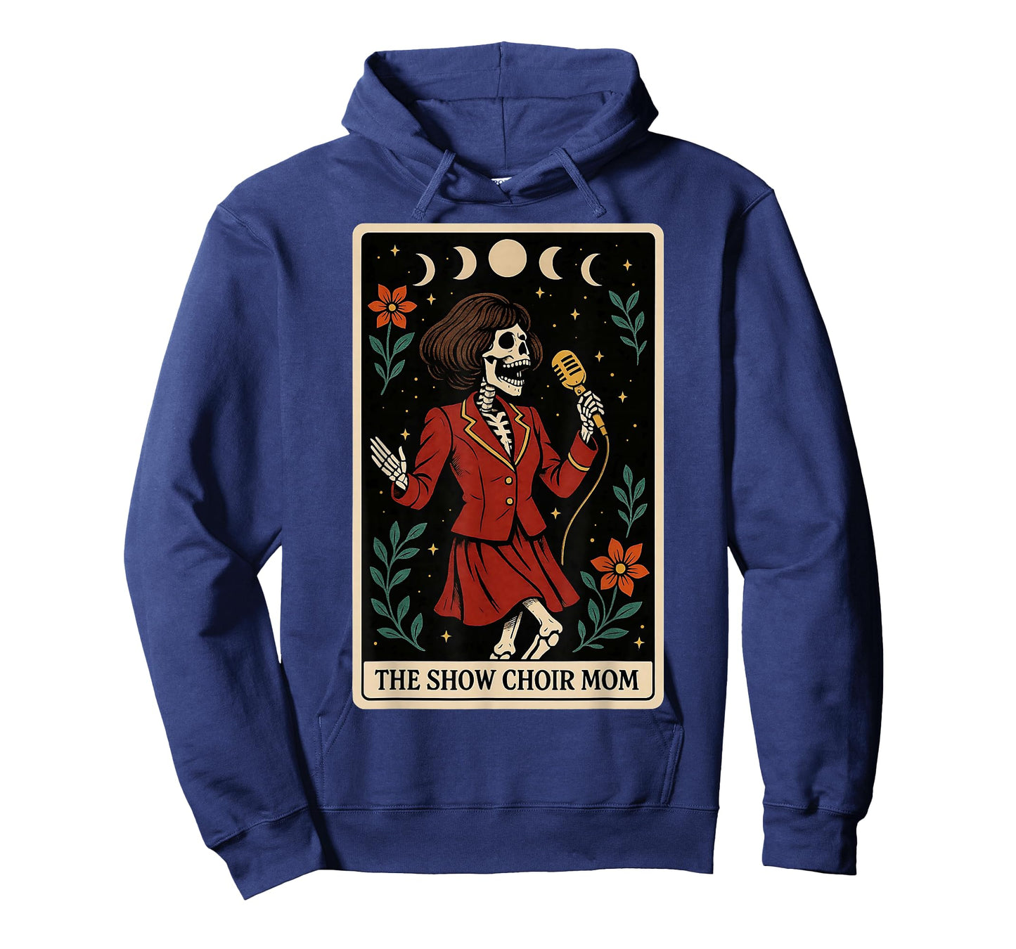 The Show Choir Mom Mama Chorister Singing Skeleton Tarot T-Shirt