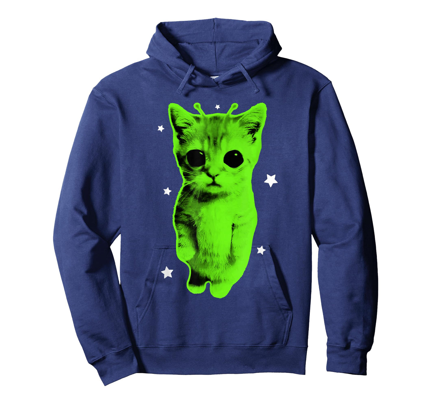Alien Cat Meme UFO Vintage Graphic Y2K Funny Silly Cat T-Shirt