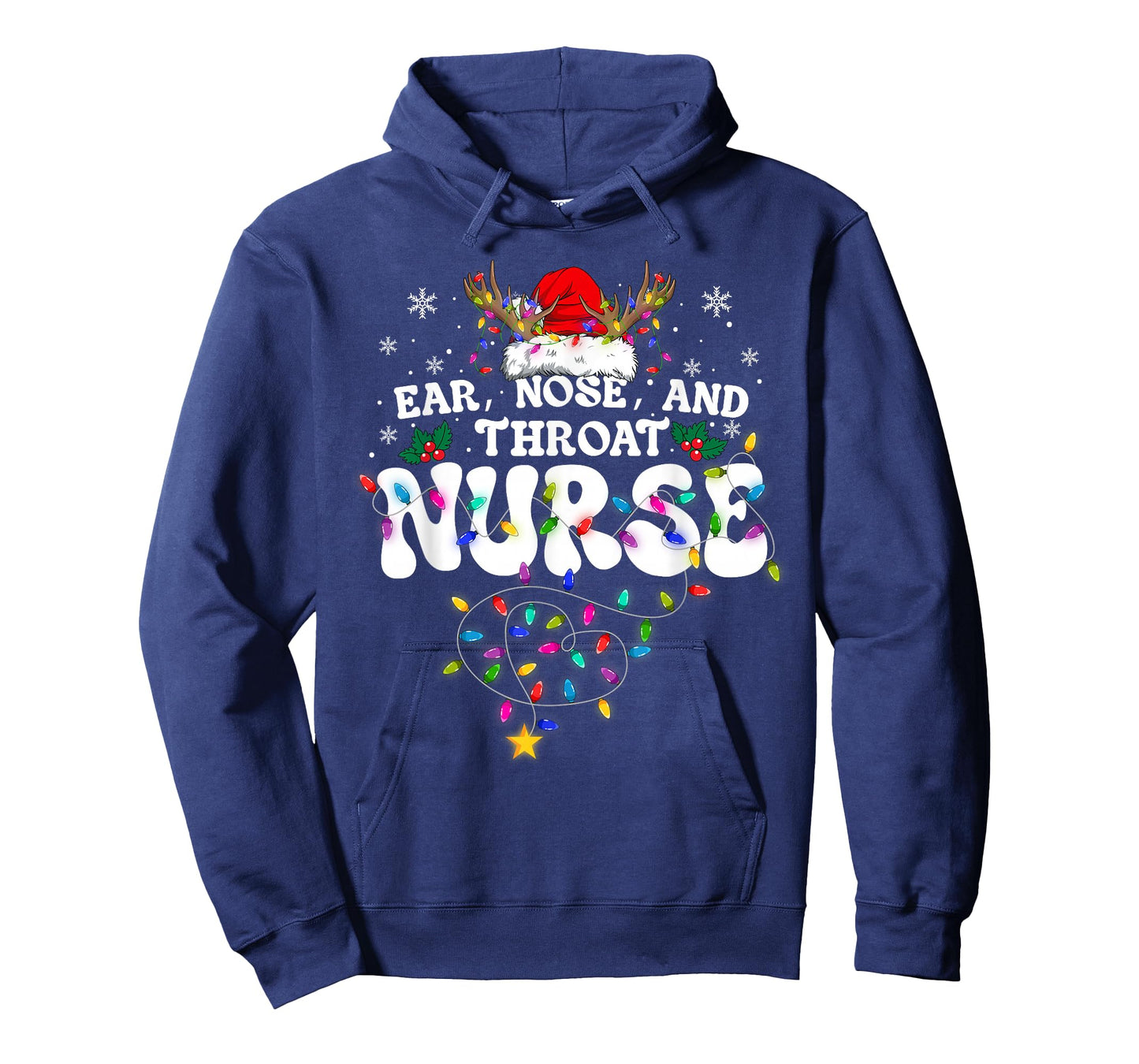 Ear Nose and Throat Nurse Christmas Xmas Nursing ENT Squad T-Shirt