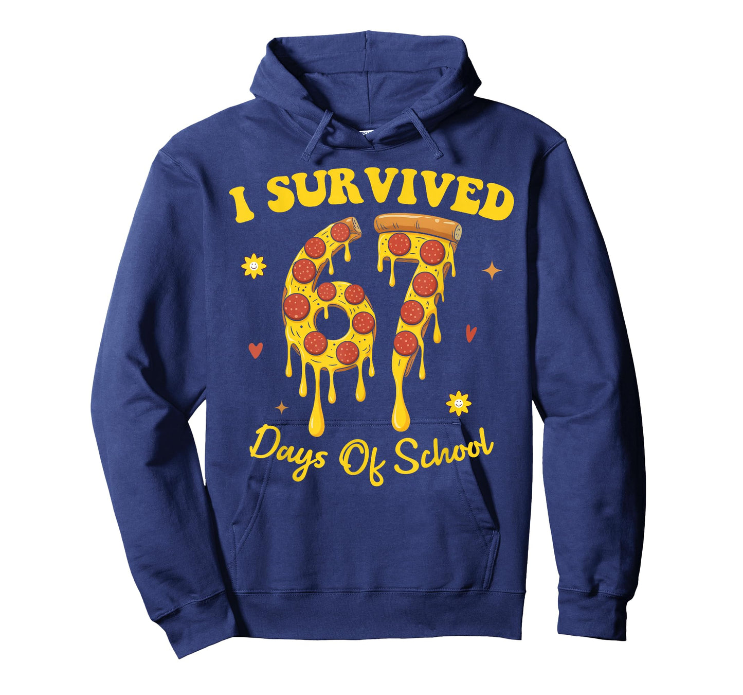 67th Day of School Pizza Slice 67 Days of School Boys Girls T-Shirt