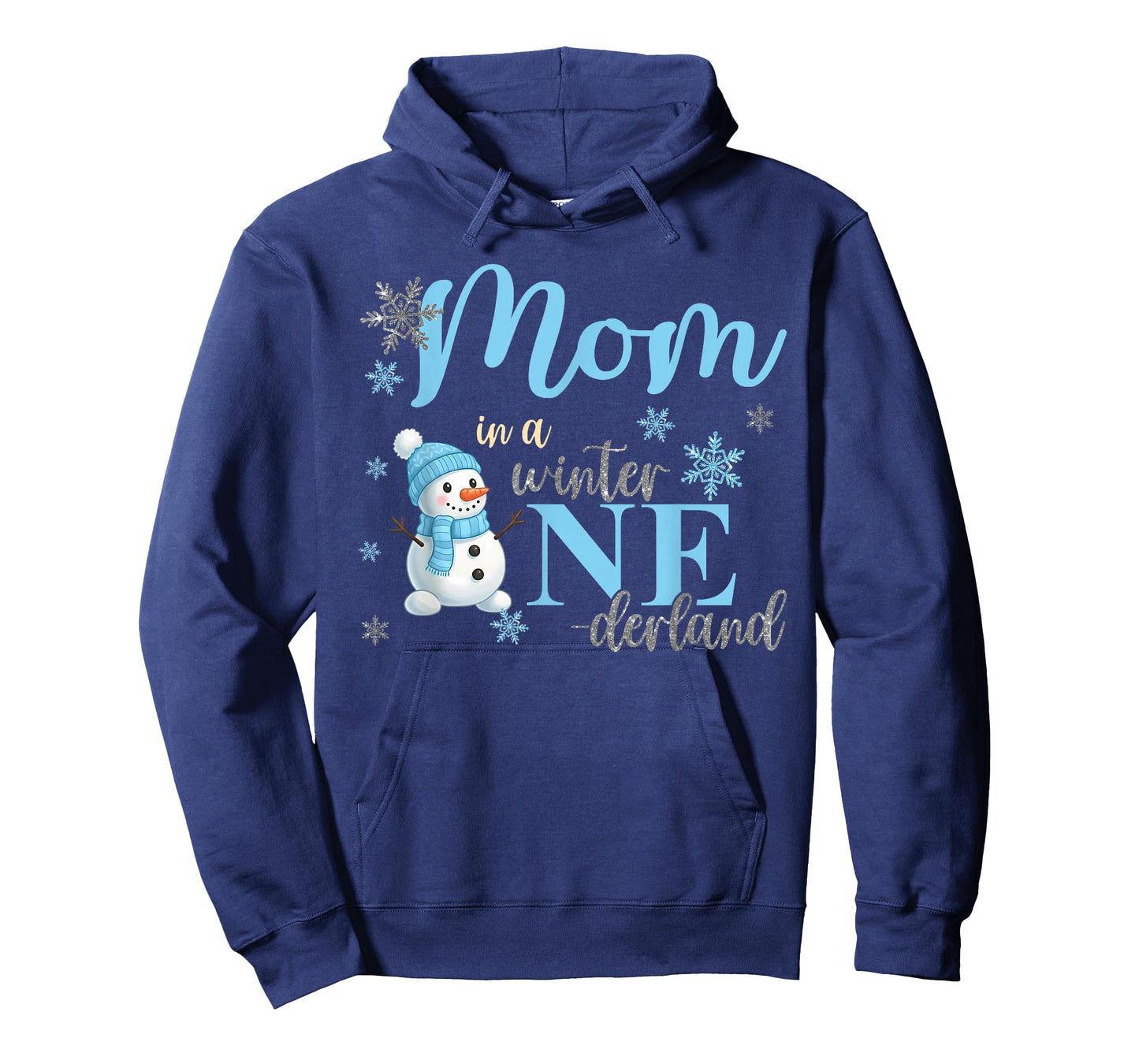 Mom in A Winter Onederland Birthday Boy Girl Cute Snowman T-Shirt