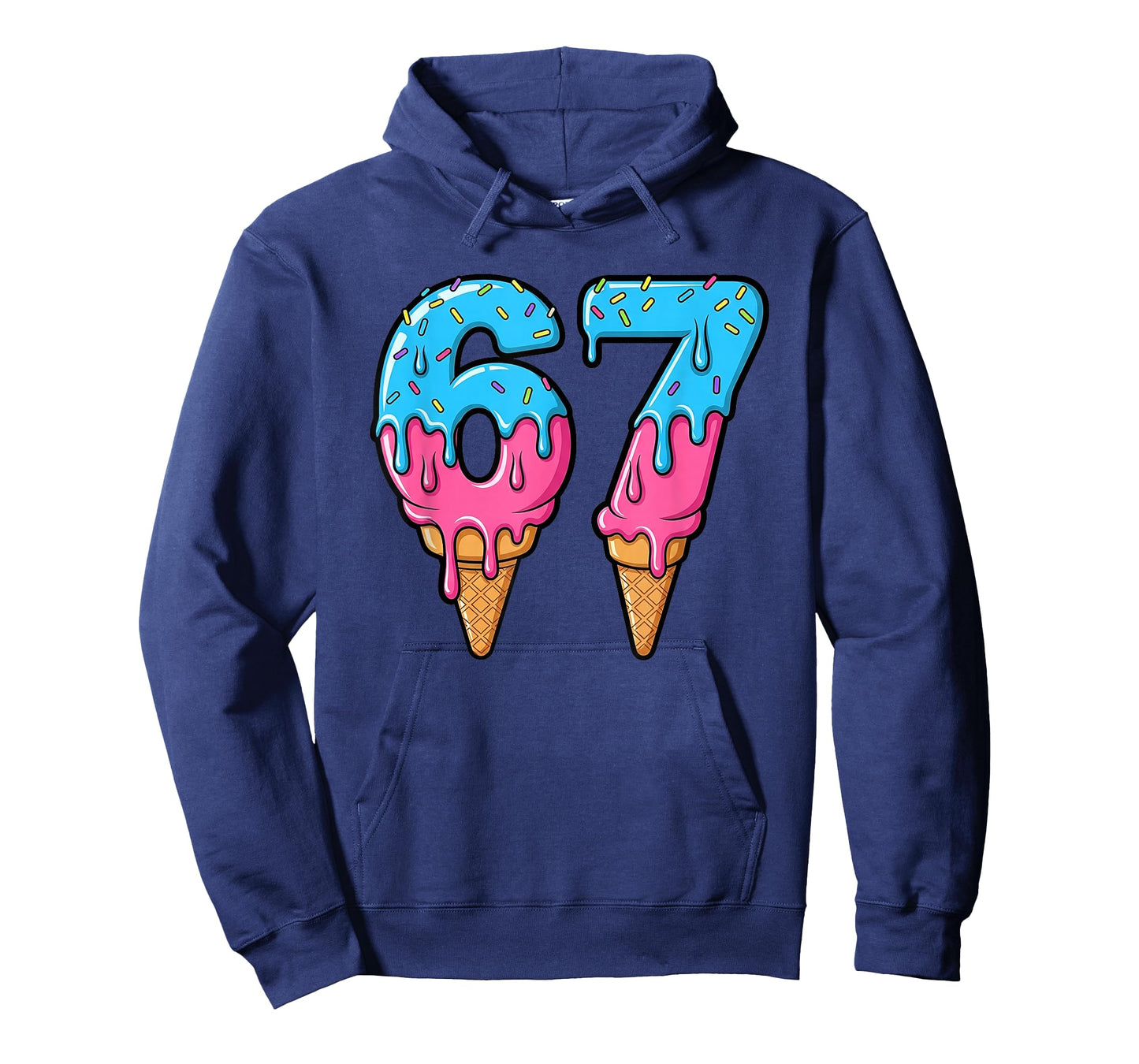 Funny 67 Meme Ice Cream Drip Six Seven Gen Z T-Shirt