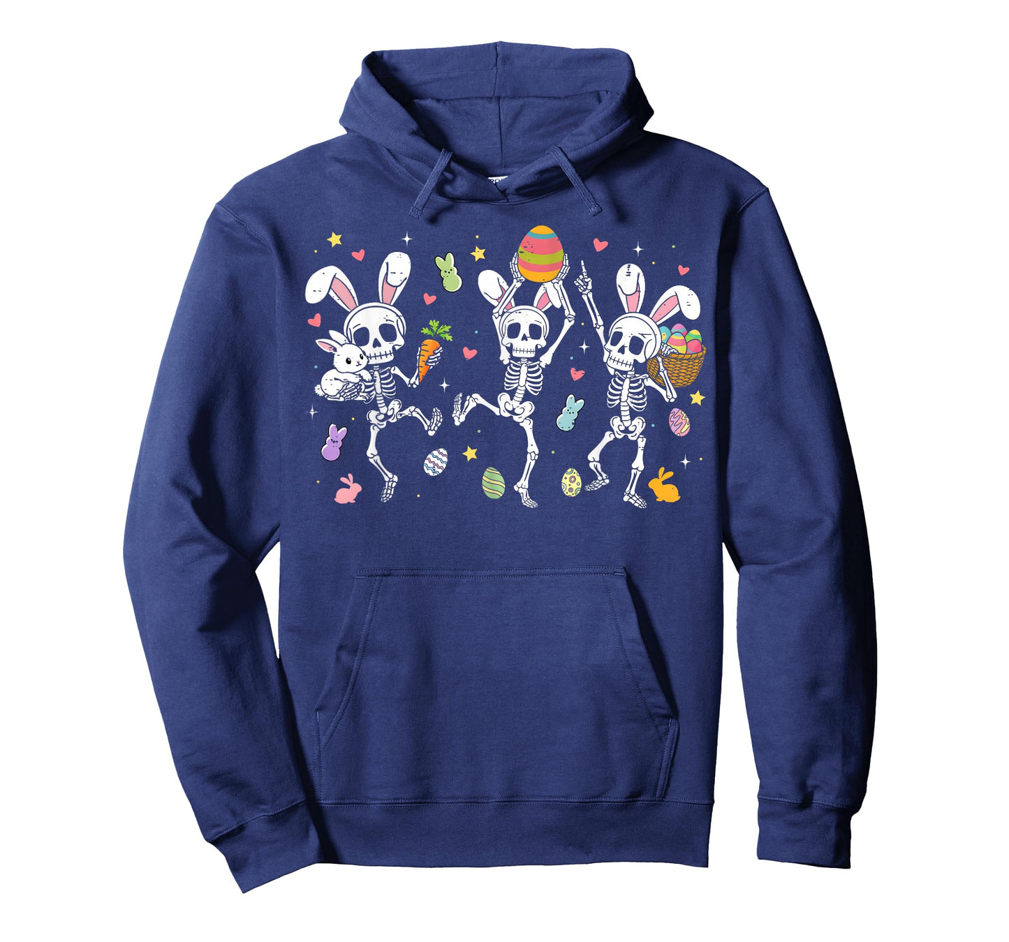Happy Easter Day Funny Skeletons Dancing Bunny Eggs Boy Girl T-Shirt
