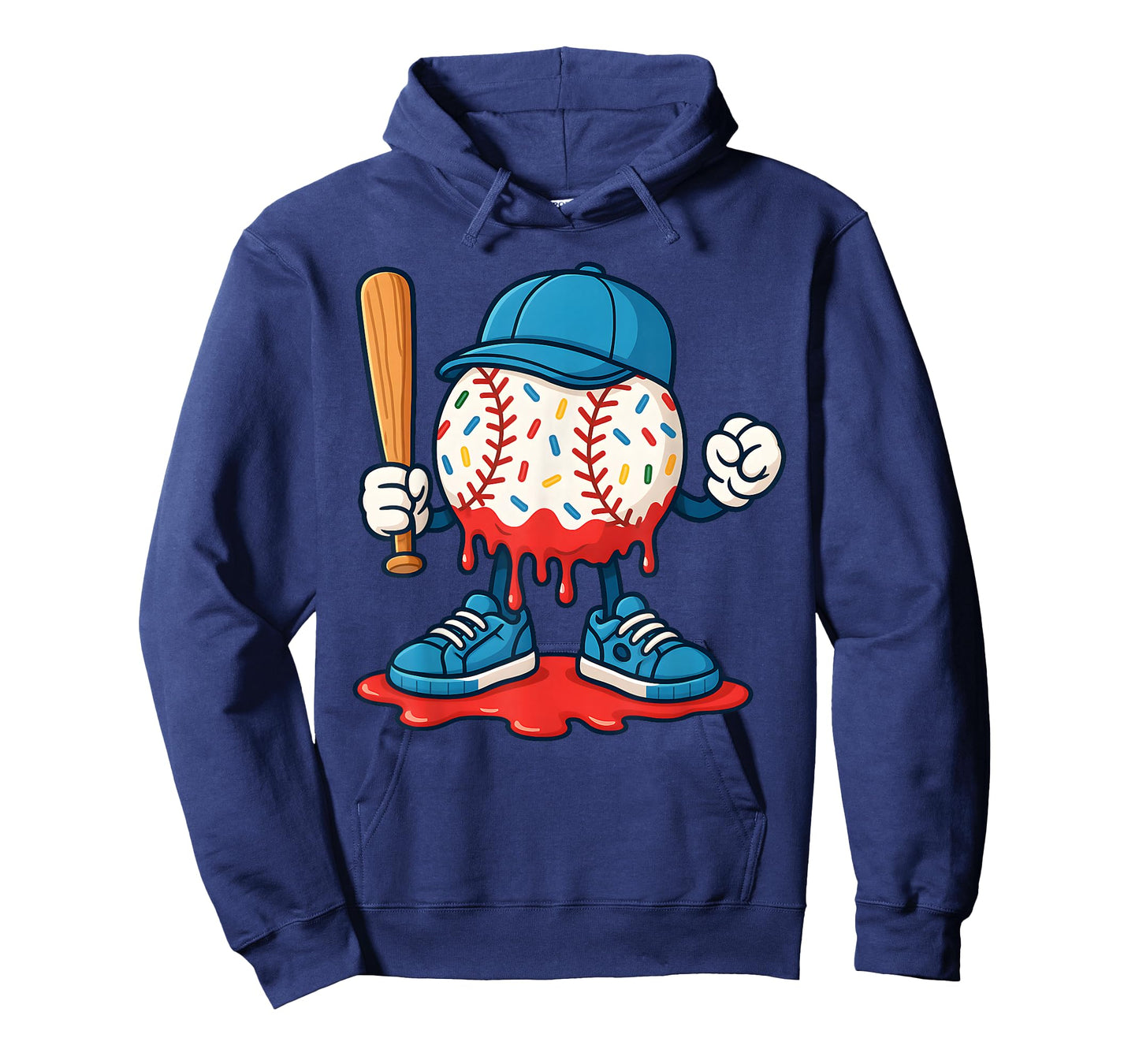 Funny Baseball Lifestyle 101 Youth Baseball Drip Icecream T-Shirt