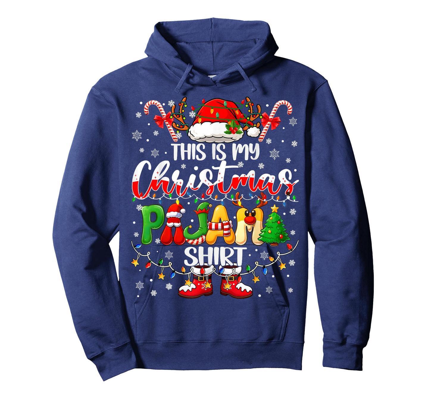 Funny This is My Christmas Pajamas PJs Men Women Kid Family T-Shirt