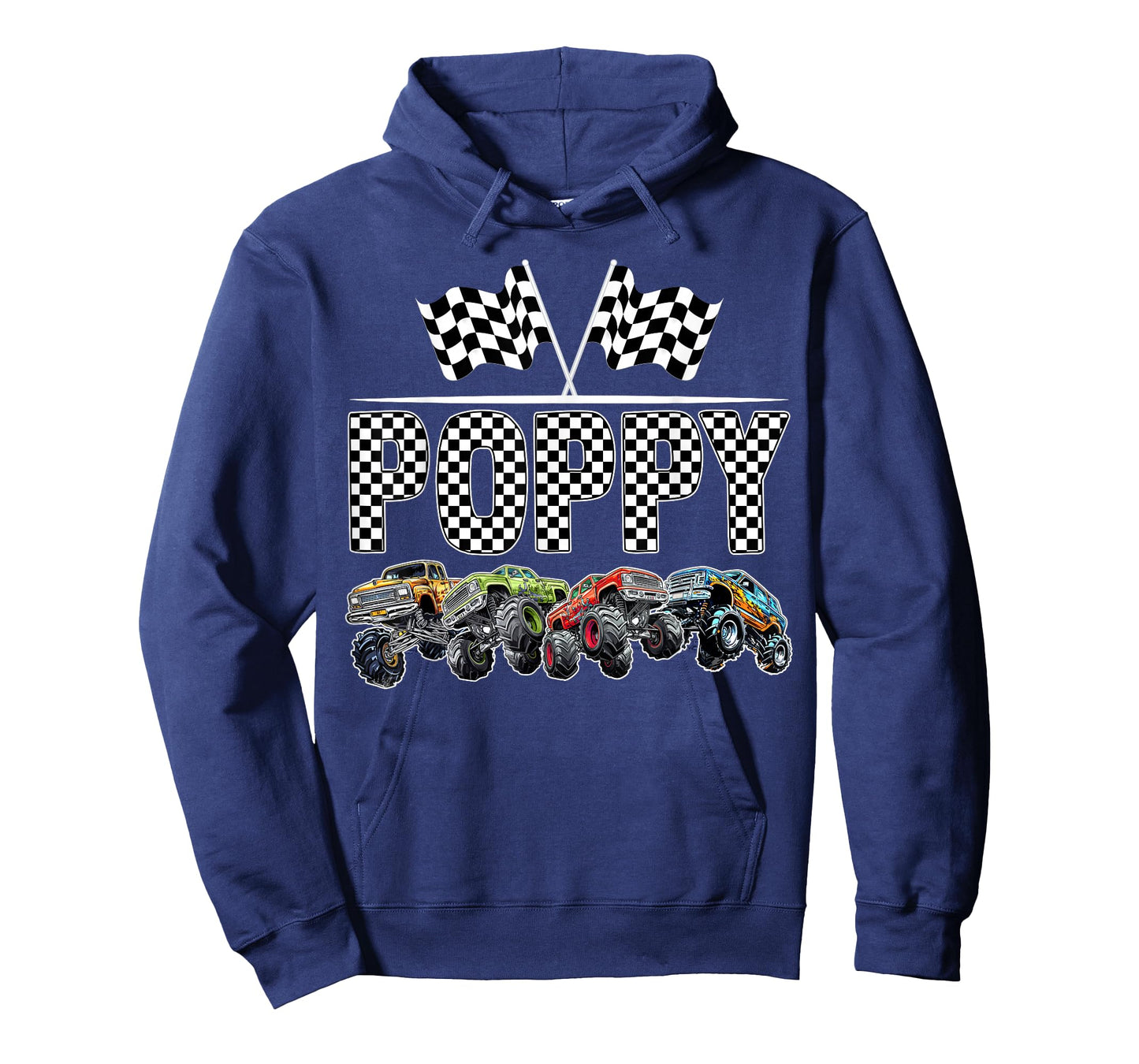 Poppy Retro Monster Truck Family Birthday Matching T-Shirt