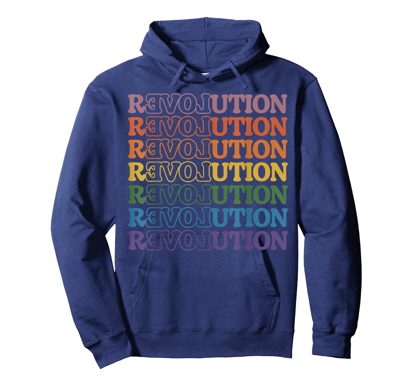 Retro Revolution Love Groovy 70s Style Vintage Typography T-Shirt