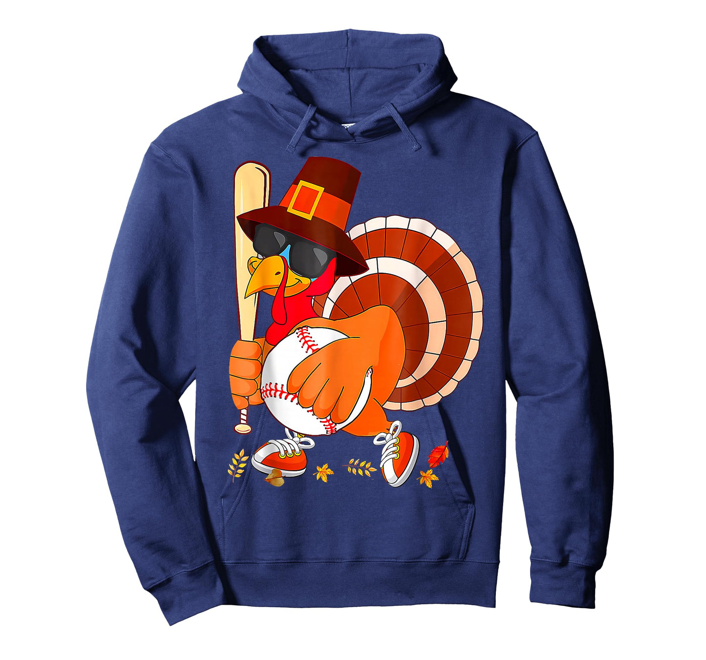 Turkey Playing Baseball Thanksgiving T-Shirt