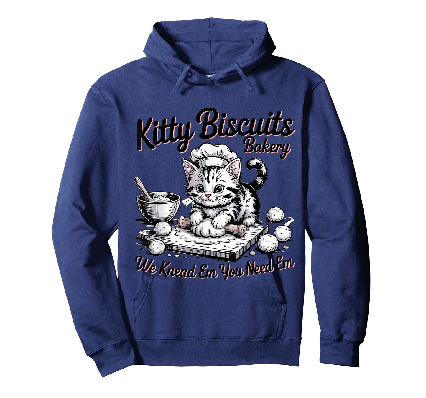 Kitty Biscuits We Knead Em You Need Em Funny Baking Cat T-Shirt