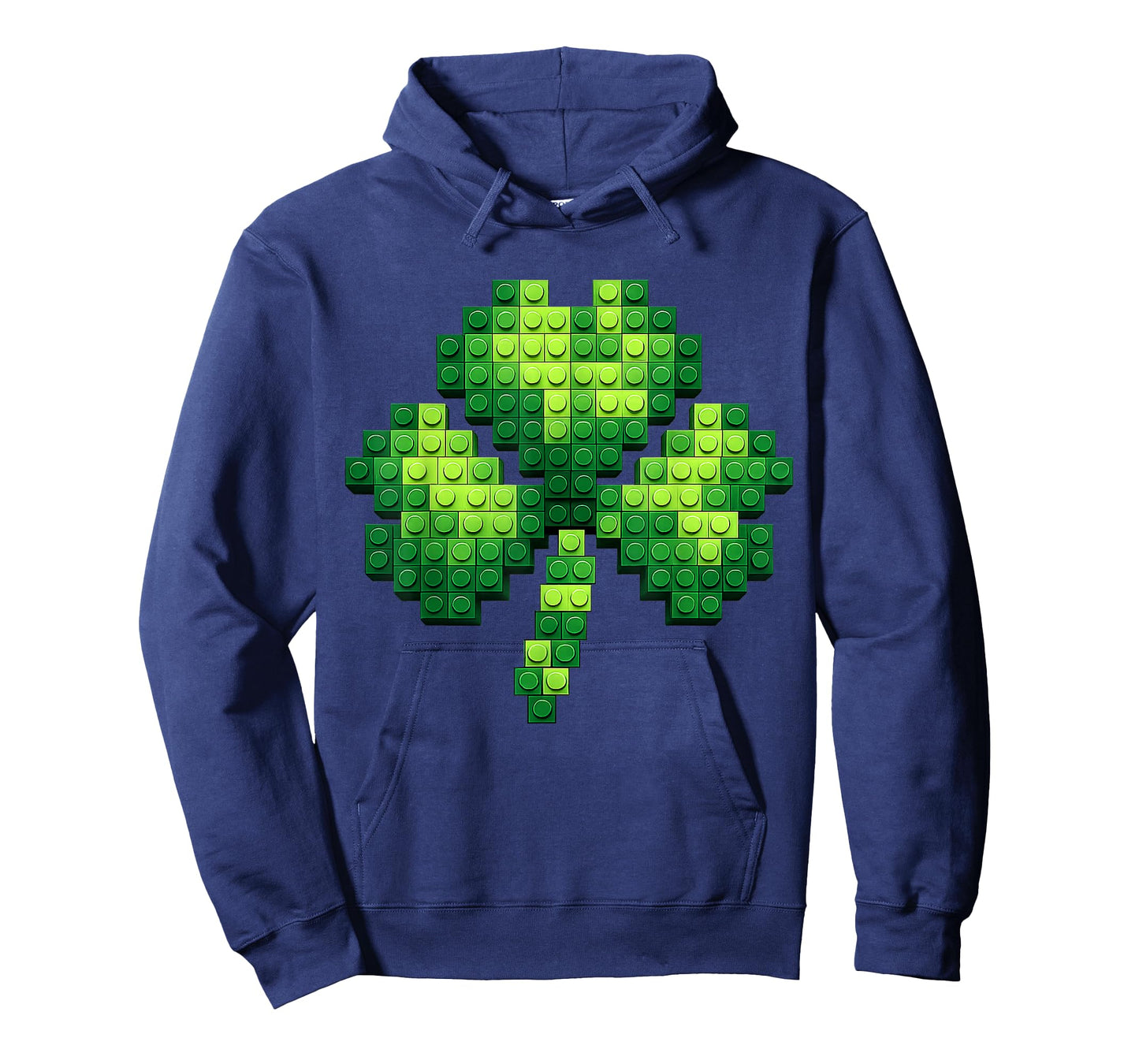St Patricks Day Shamrock Building Blocks Bricks Boys Kids T-Shirt