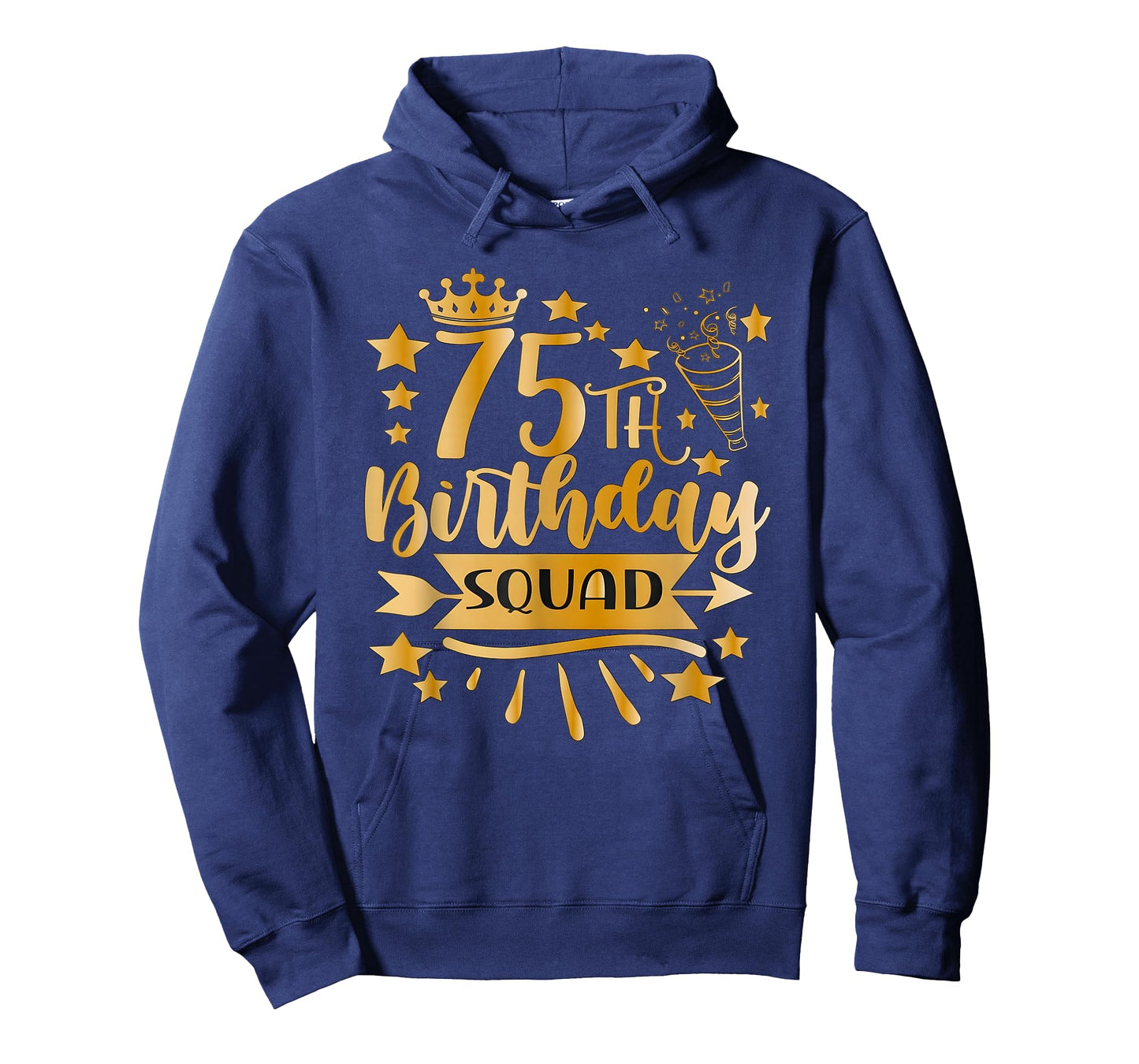 75th Birthday Squad 75YearsCrown 75Yrs Old Birthday Queen T-Shirt
