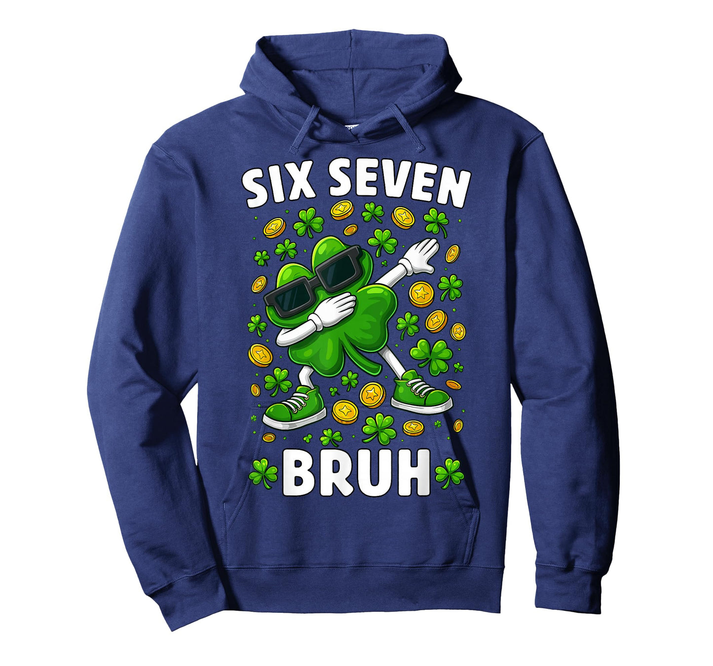 67 St. Patrick's Day Funny Dabbing Shamrocks Six Seven Bruh T-Shirt