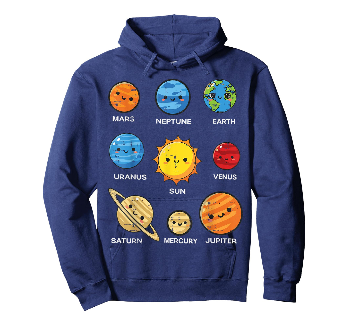 Sun Planet Names Solar System Space Galaxy Men Women Kids T-Shirt