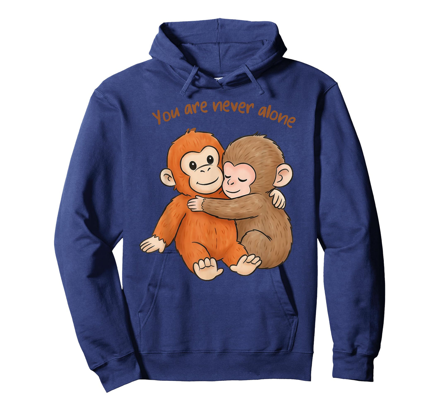 Punch The Cute Baby Monkey Hugging You are Never Alone T-Shirt
