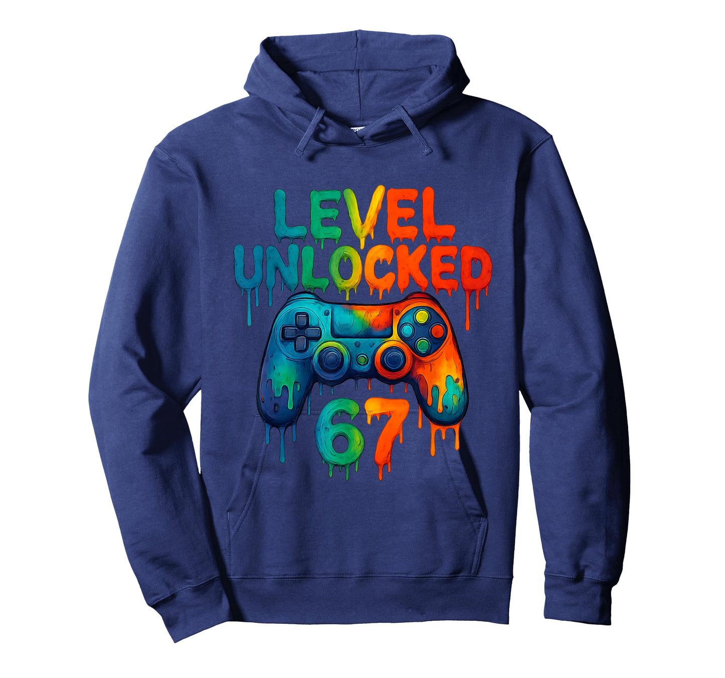 Gamer 67 Drip Level Unlocked 67 Video Game Gen Alpha Meme T-Shirt