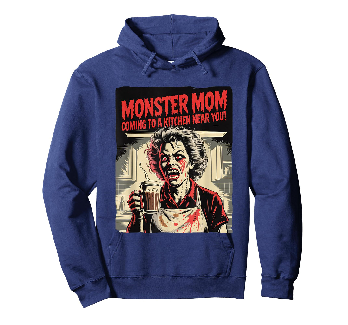 Mothers Day Vintage Horror Movie Poster Angry Monster Mom T-Shirt