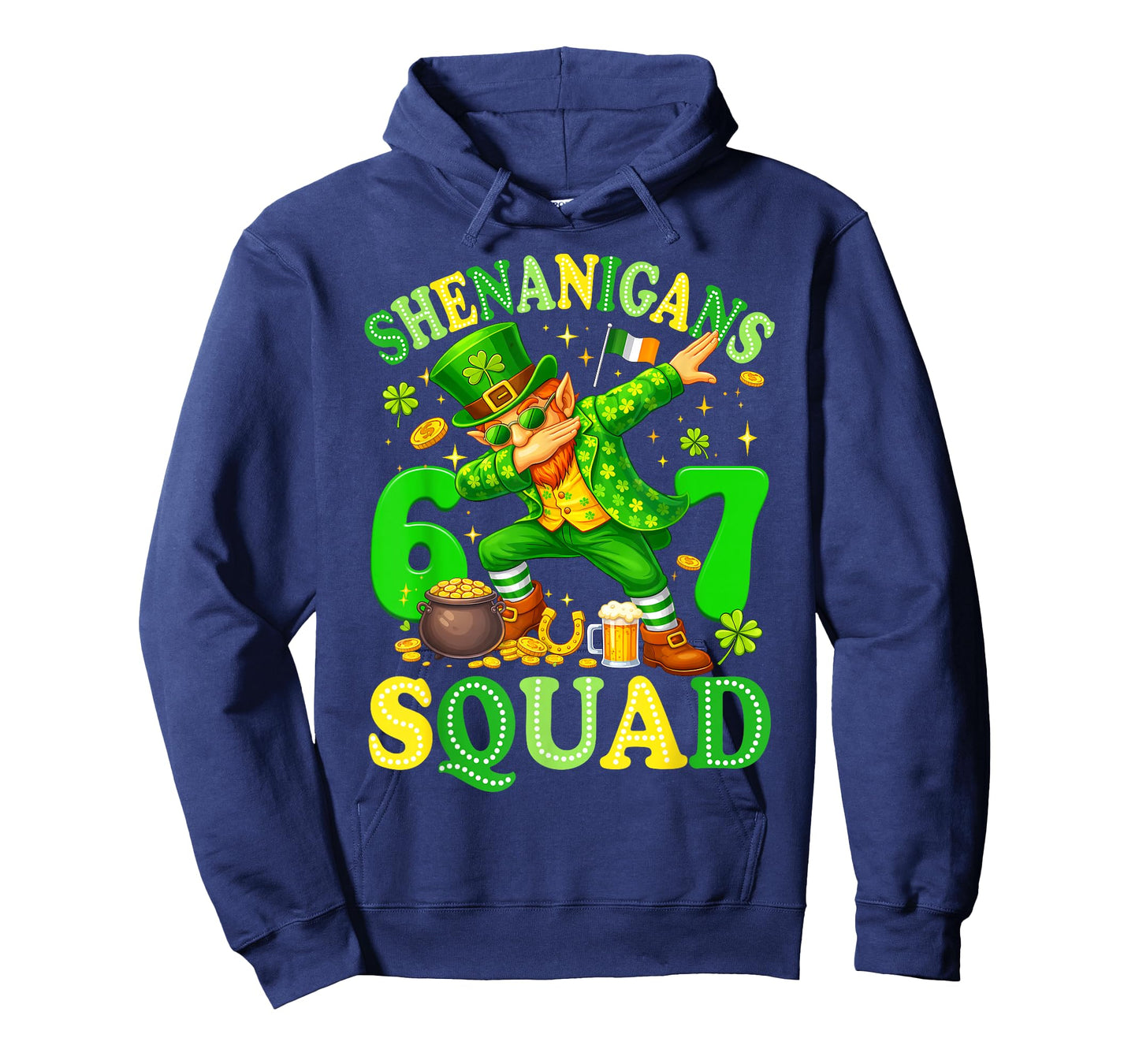 67 St Patricks Leprechaun Meme Six Seven Shenanigans Squad T-Shirt