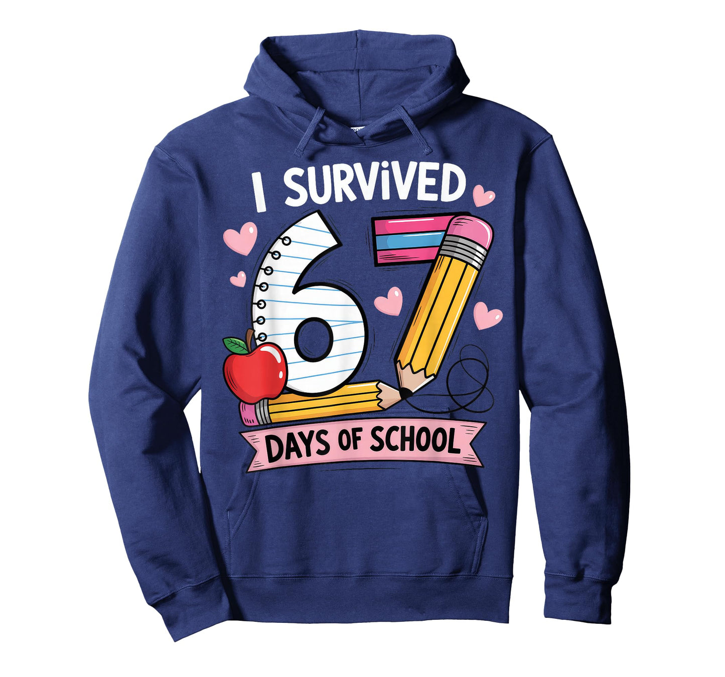 I Survived 67 Days of School Six Seven Meme T-Shirt