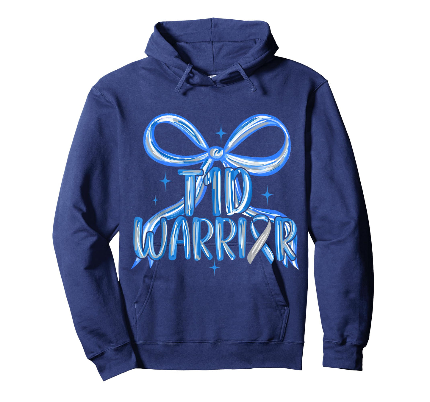 Type 1 Diabetes Awareness T1D Warrior Diabetic Preppy Bow T-Shirt