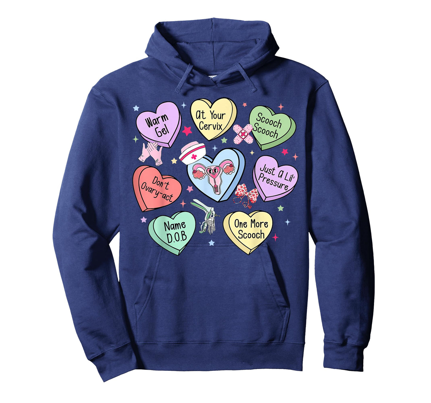 OBGYN Nurse Candy Heart Valentines Obstetrician Gynecologist T-Shirt