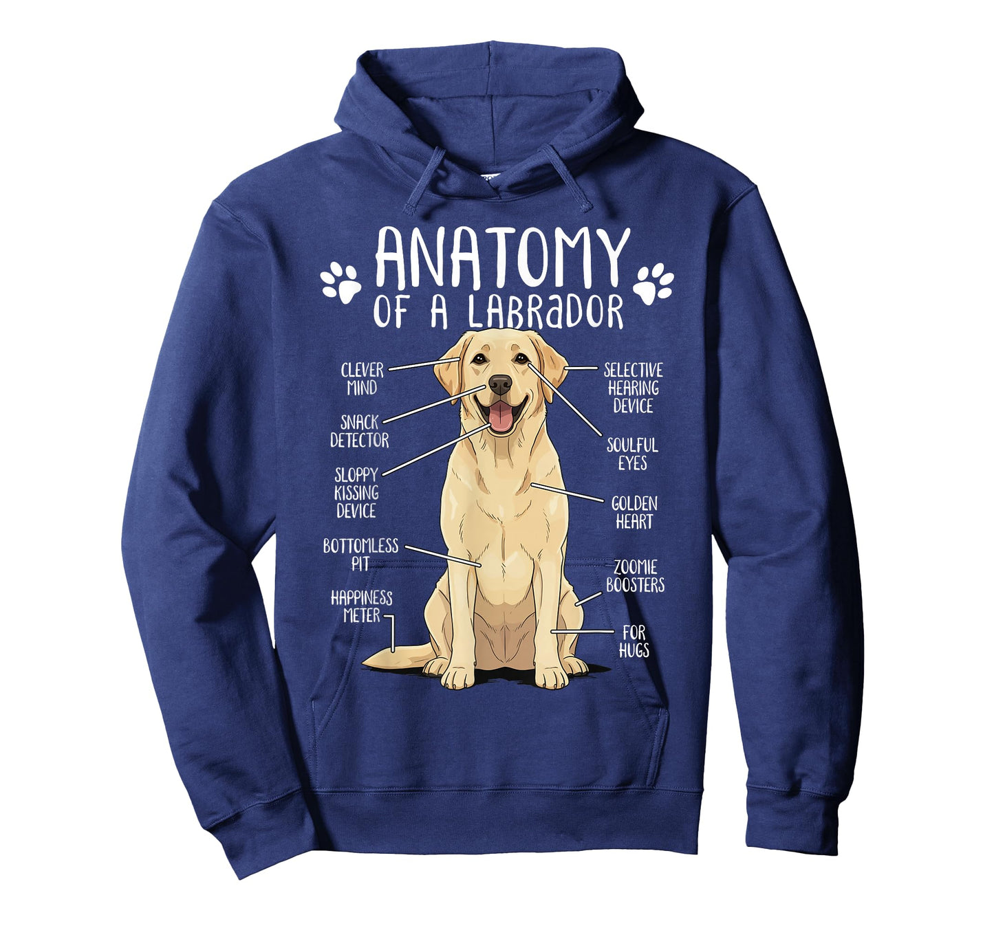 Funny Anatomy Labrador Retriever Yellow Lab Dog Owner T-Shirt