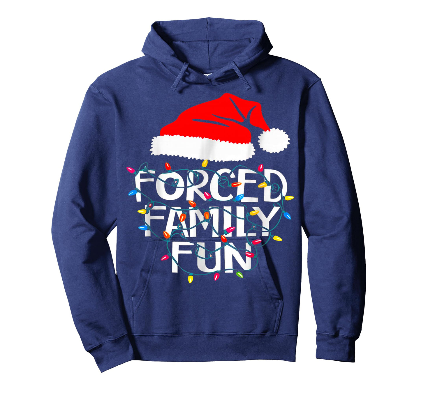 Forced Family Fun Sarcastic Christmas Funny T-Shirt