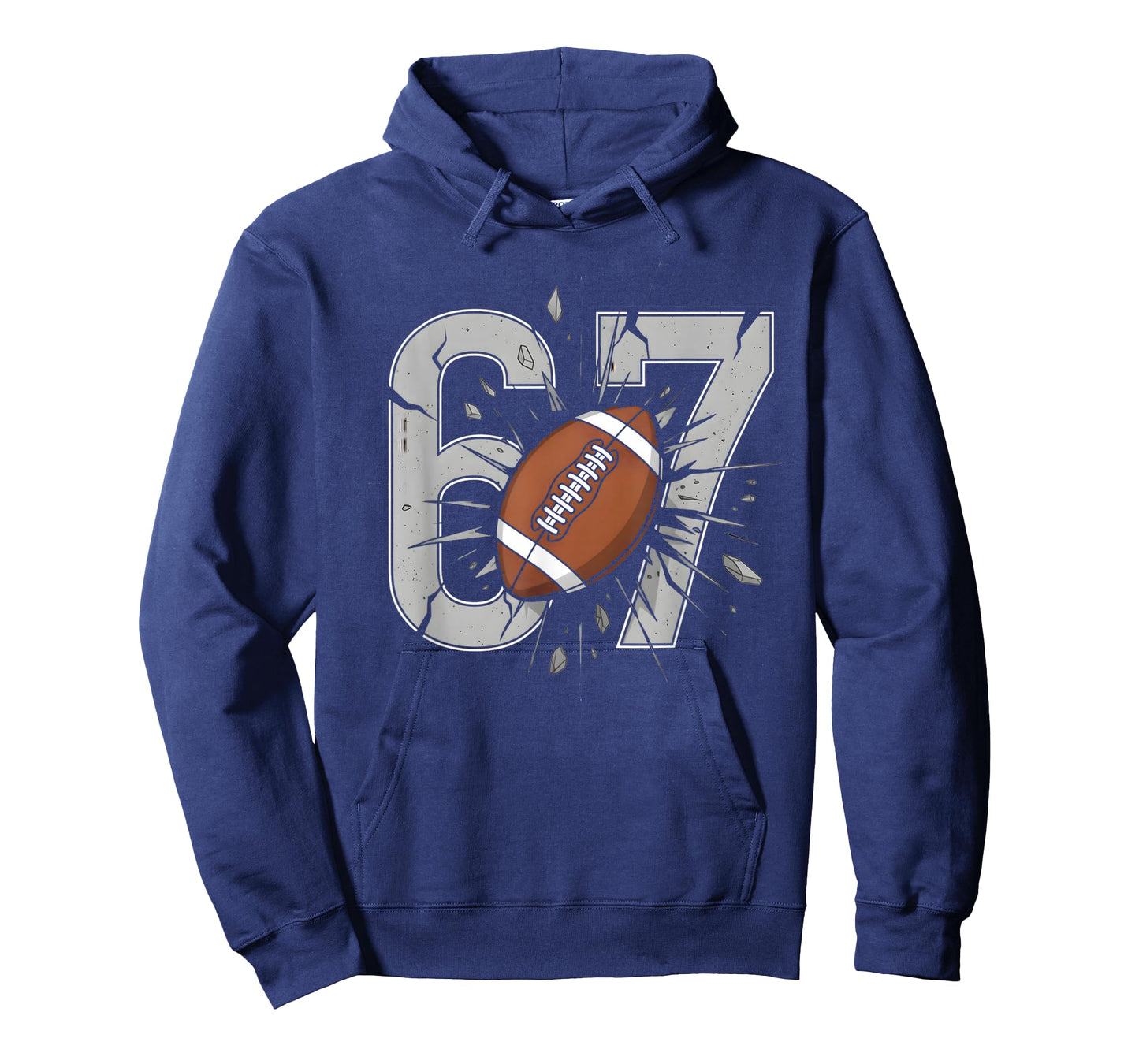 67 Football Six Seven 6 7 Meme Playful Fball Fans Funny T-Shirt