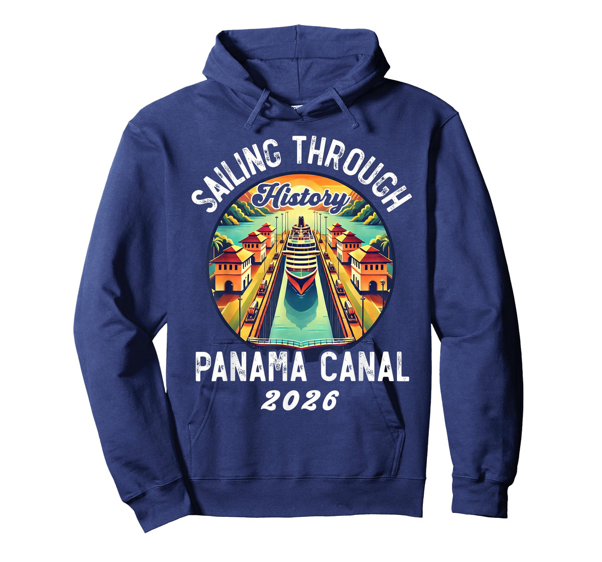 Retro Panama Canal Panama Waterway Sailing Cruising 2026 T-Shirt