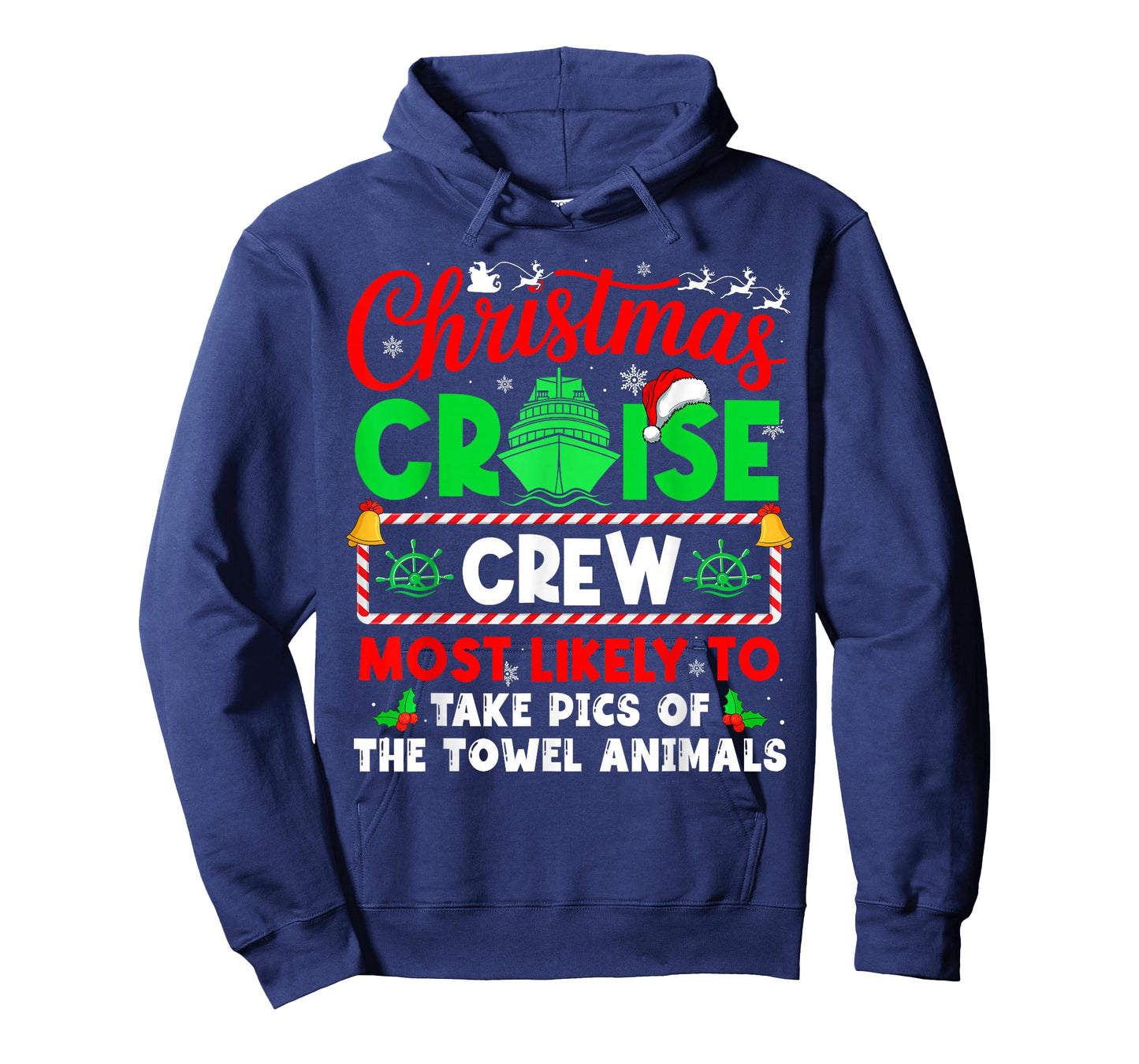 Christmas Cruise Crew Most Likely to TAKE PICS Towel Animals T-Shirt