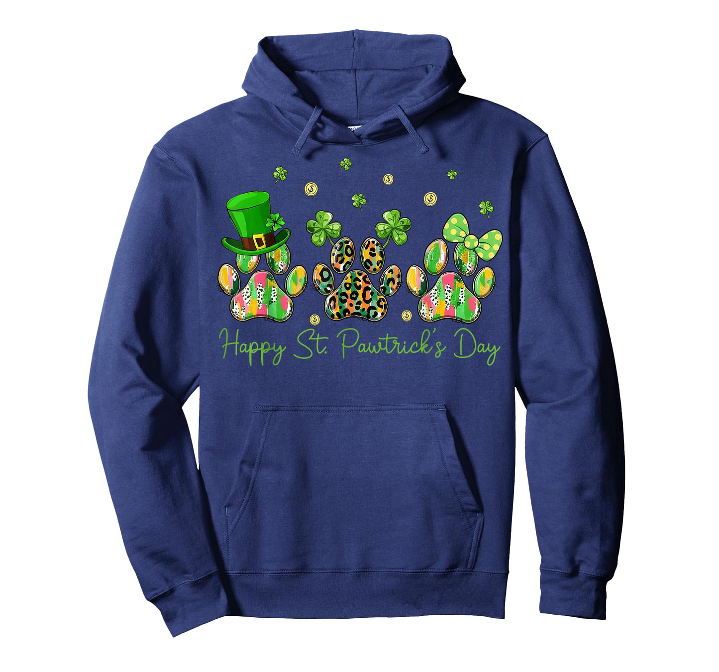 Happy St Pawtrick's Day Dog Paw Shamrock St Patrick's Day T-Shirt
