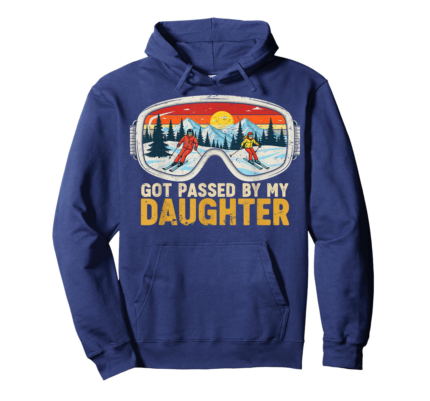 Got Passed by My Daughter Funny Family Skiing T-Shirt
