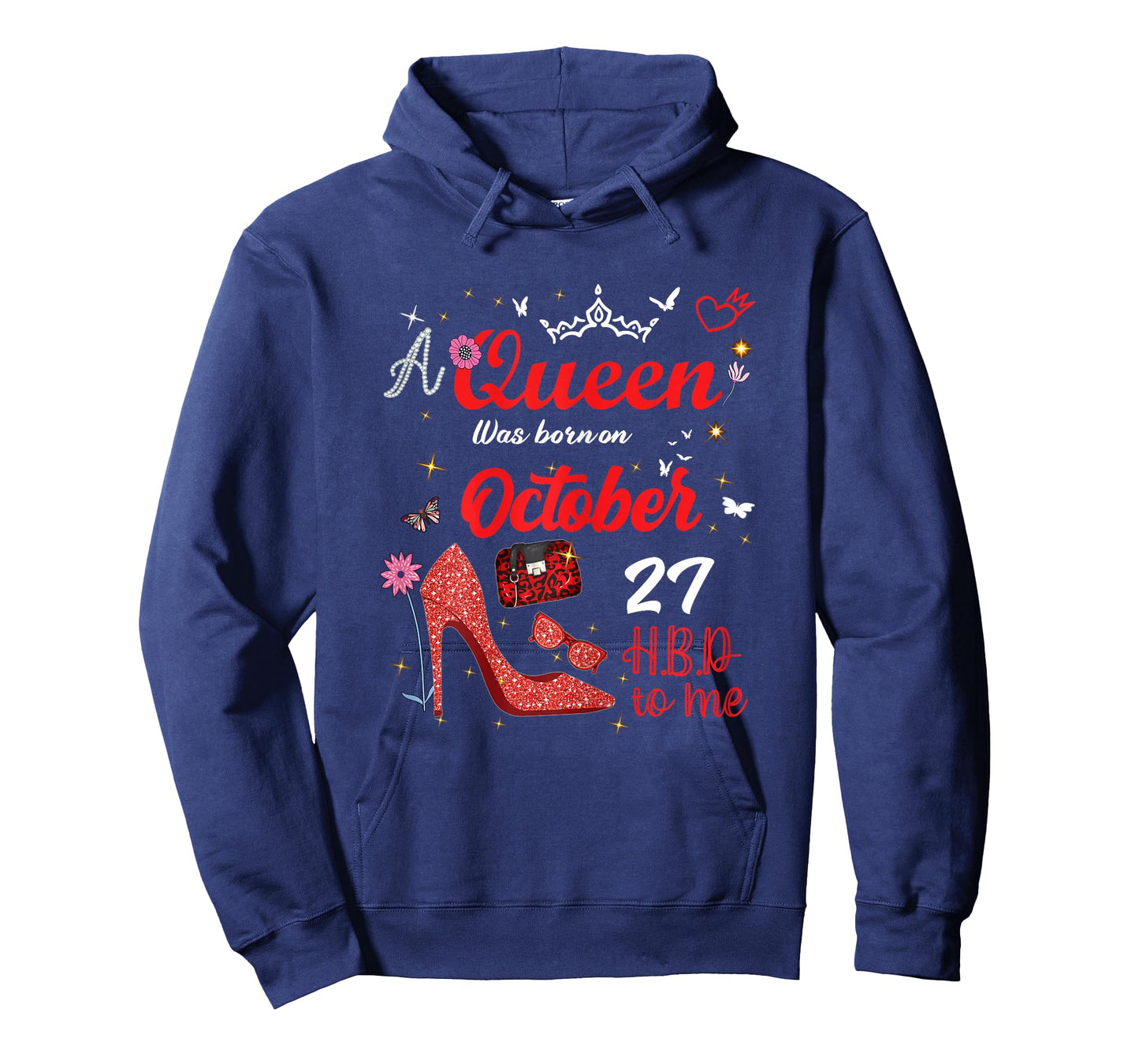 October 27 Birthday This Queen was Born on October 27th T-Shirt