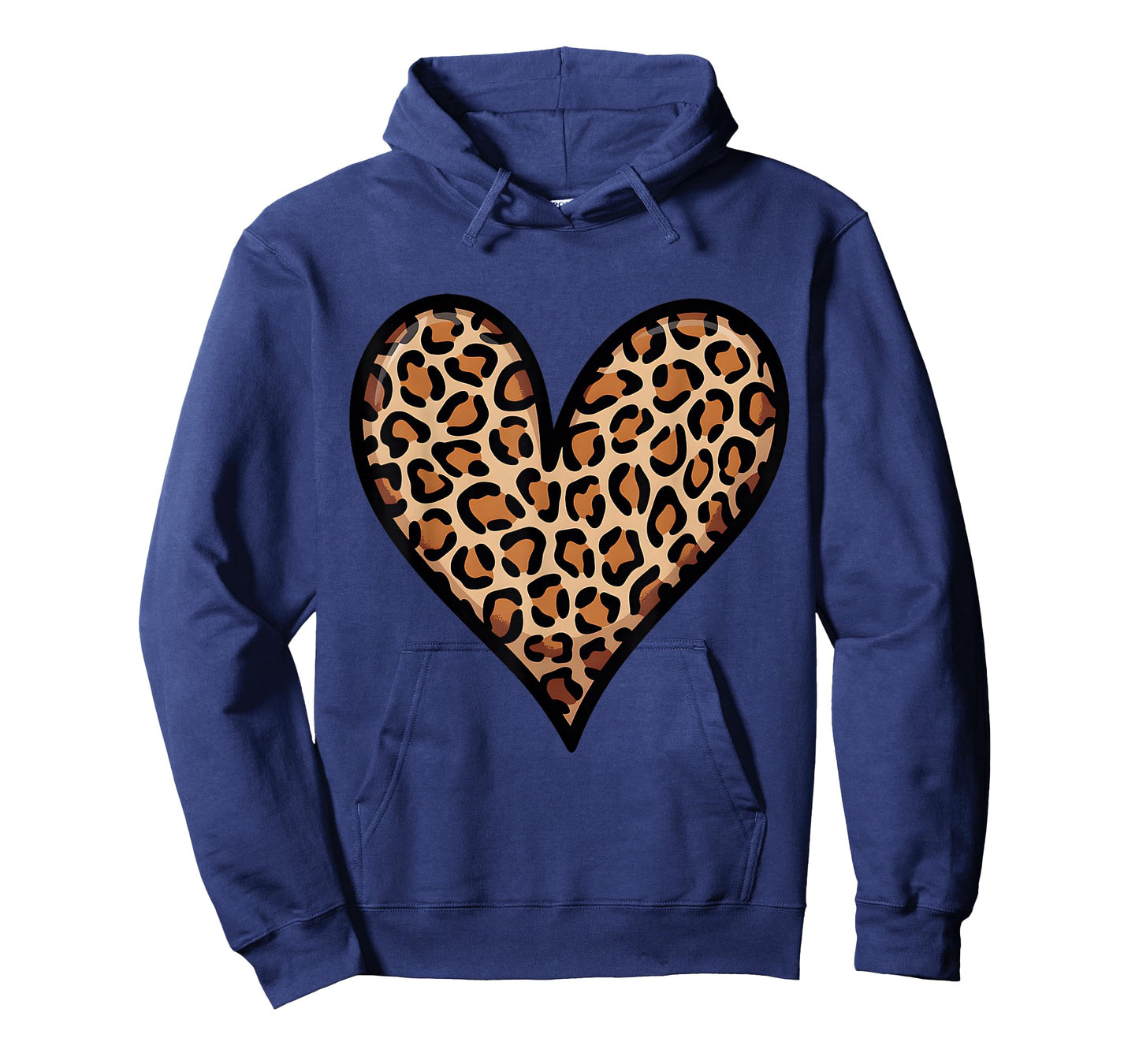 Love Cheetah Leopard Print Heart Valentines for Girls Women T-Shirt