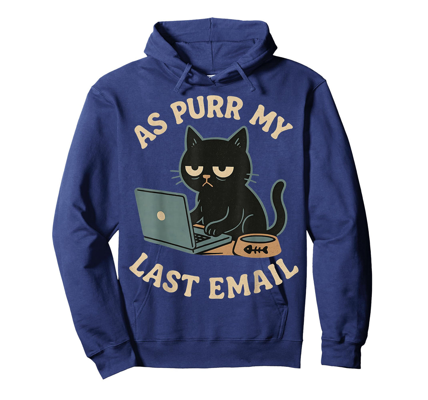 As Purr My Last Email Work Office Funny Cat Pun Graphic T-Shirt