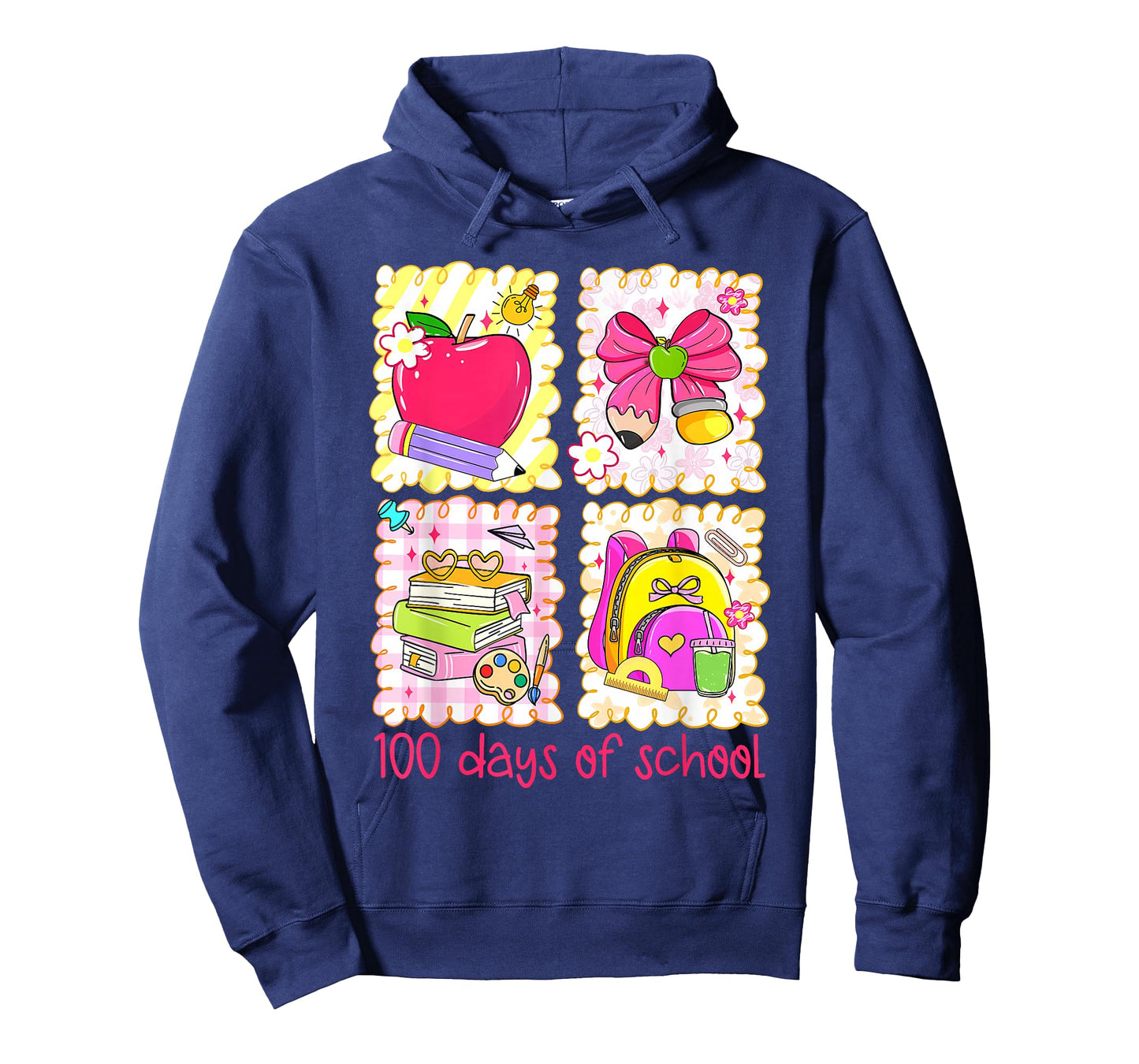 Preppy 100th Day 100 Days of School Teacher Girl Women T-Shirt