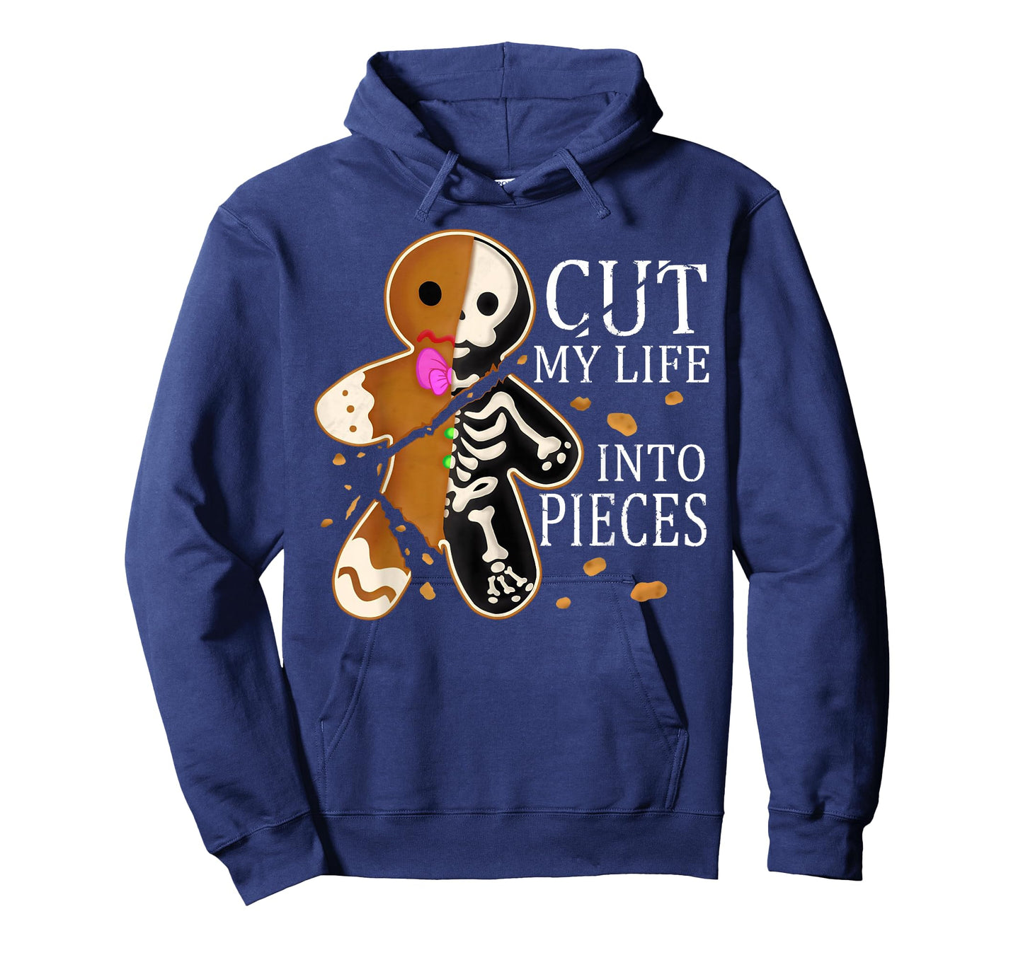 Cut My Life Gingerbread Into Pieces Funny Christmas Saying T-Shirt