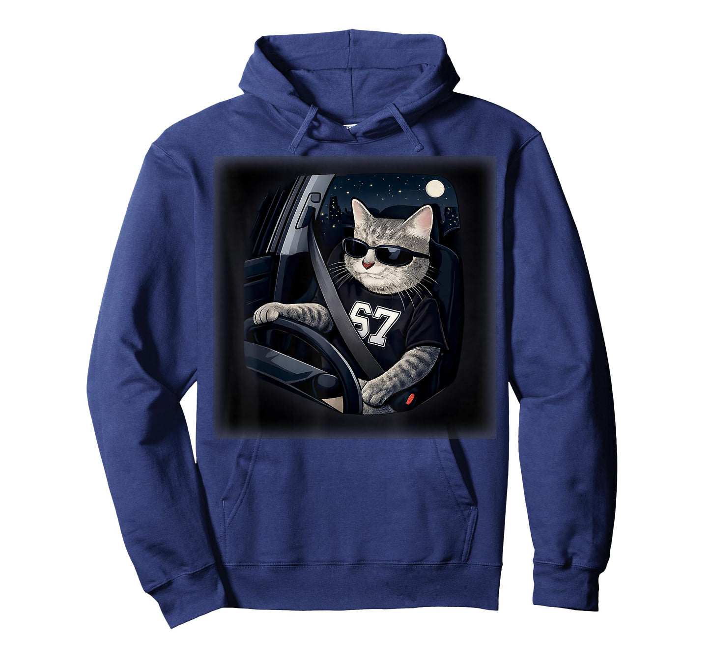 Cool Cat Driving 67 Sunglasses Funny Gifts for Men Women Kid T-Shirt