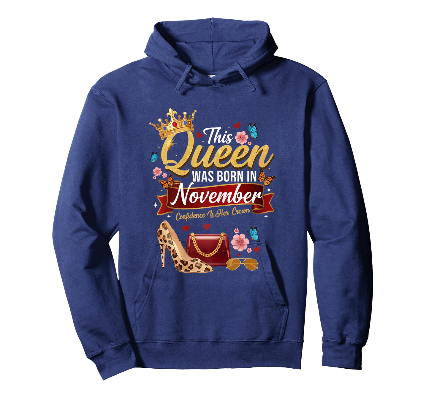 This Queen was Born in November Birthday Confidence Women T-Shirt