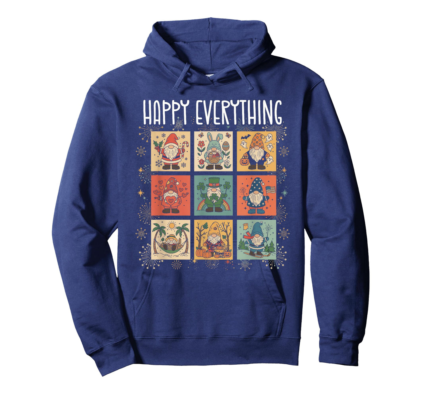 Whimsical Gnome Holiday Collage Happy Everything Christmas T-Shirt