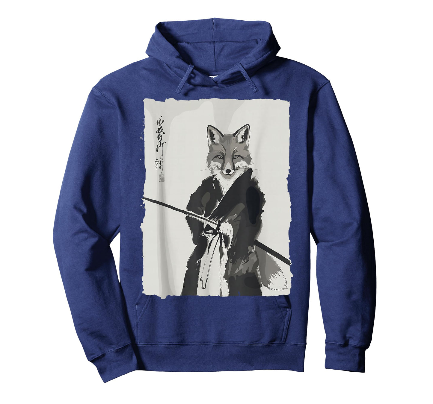 Samurai Fox Shirts for Women Men Vintage Graphic Japanese T-Shirt