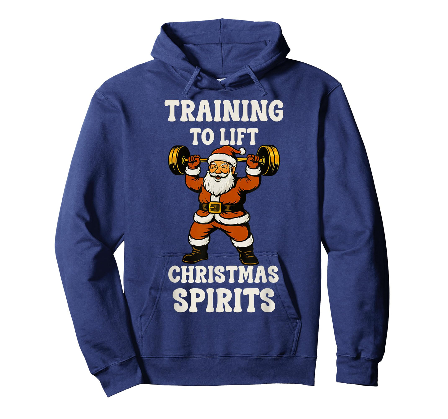 Training to Lift Christmas Spirits Funny Santa Gym Holiday T-Shirt
