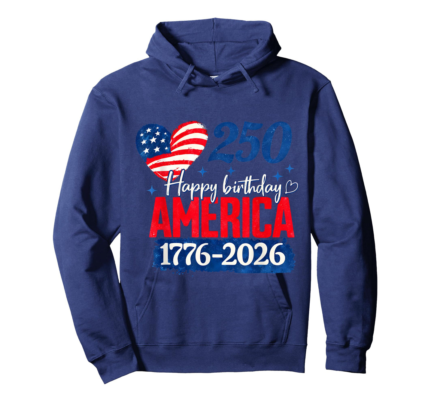 Happy Birthday America 250 Years Patriotic 1776-2026 T-Shirt