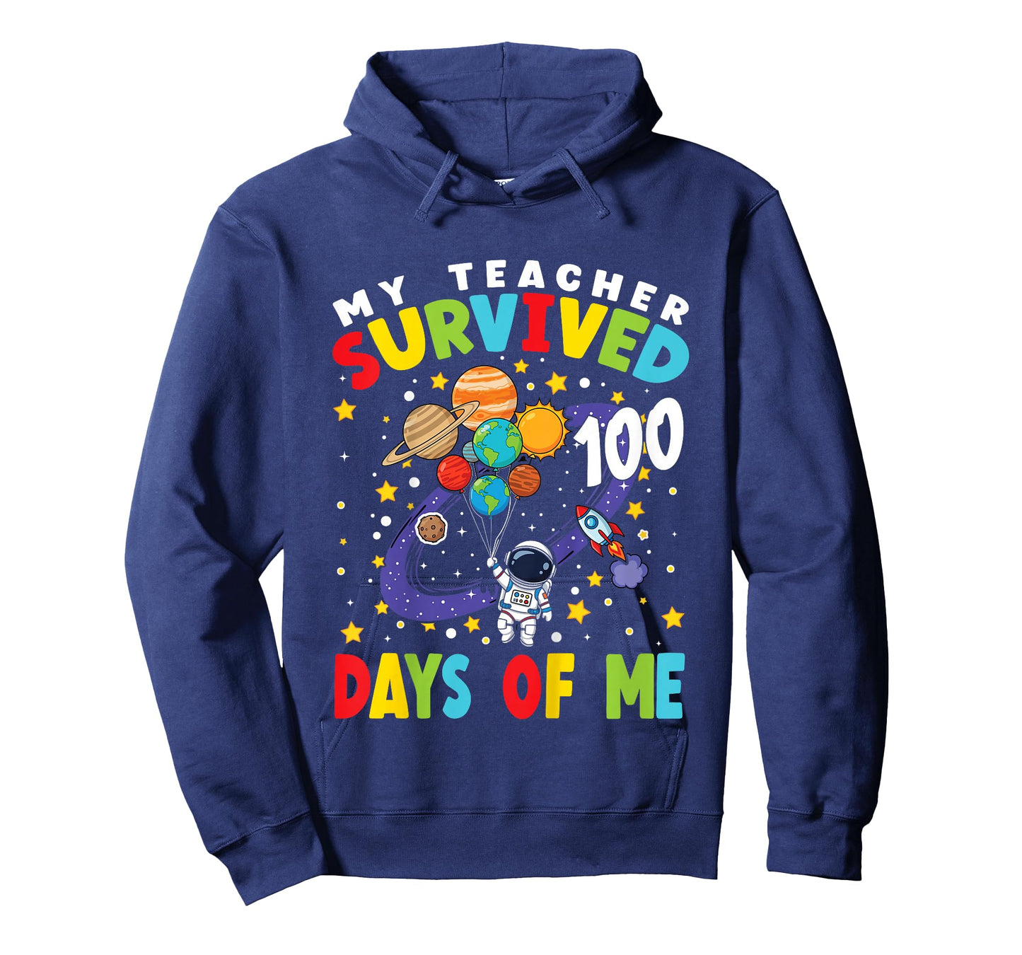 Kids 100th Day of School My Teacher Survived 100 Days of Me Boys T-Shirt