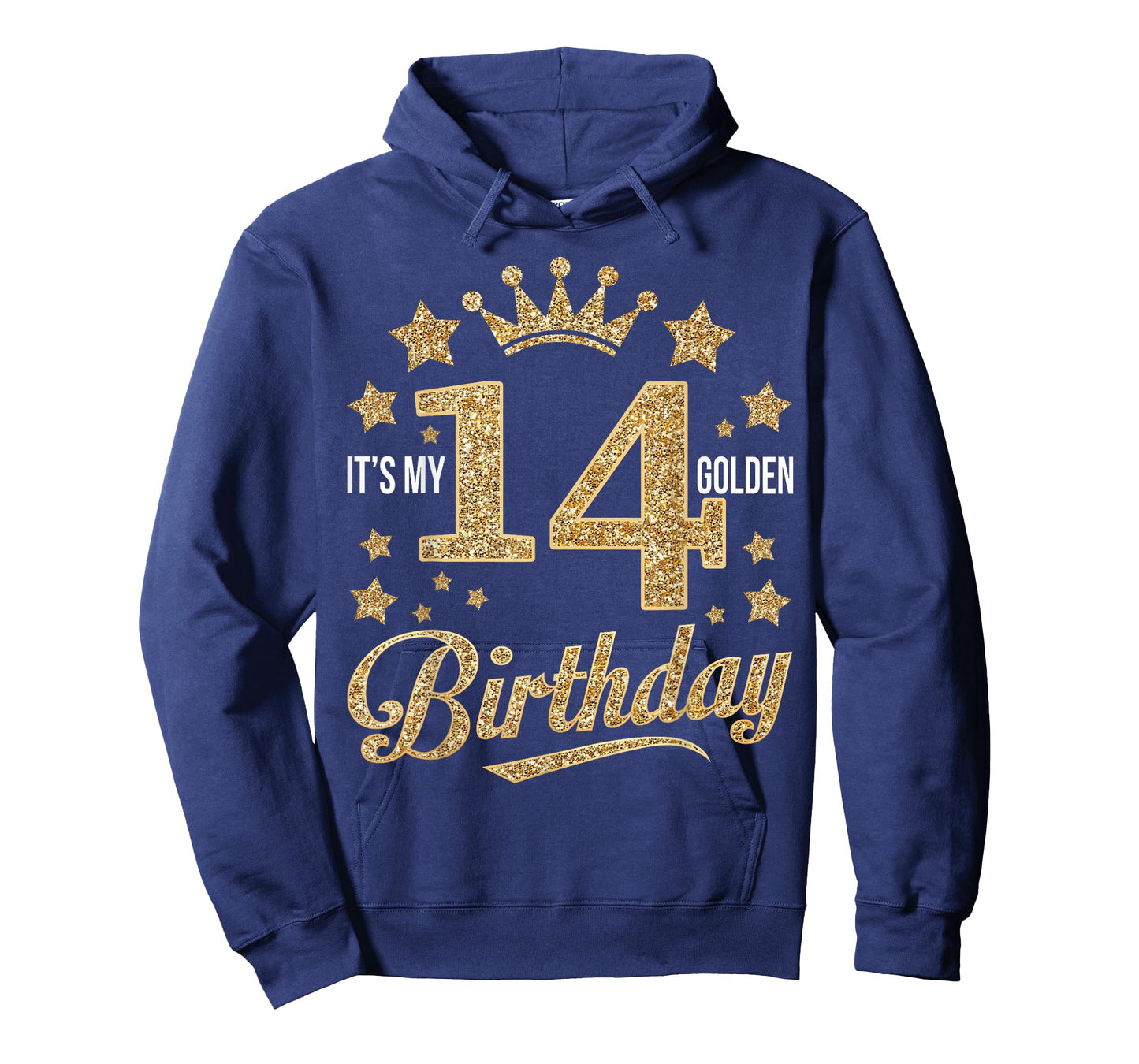 It's My 14th Golden Birthday 14 Year Old Bday Groovy T-Shirt
