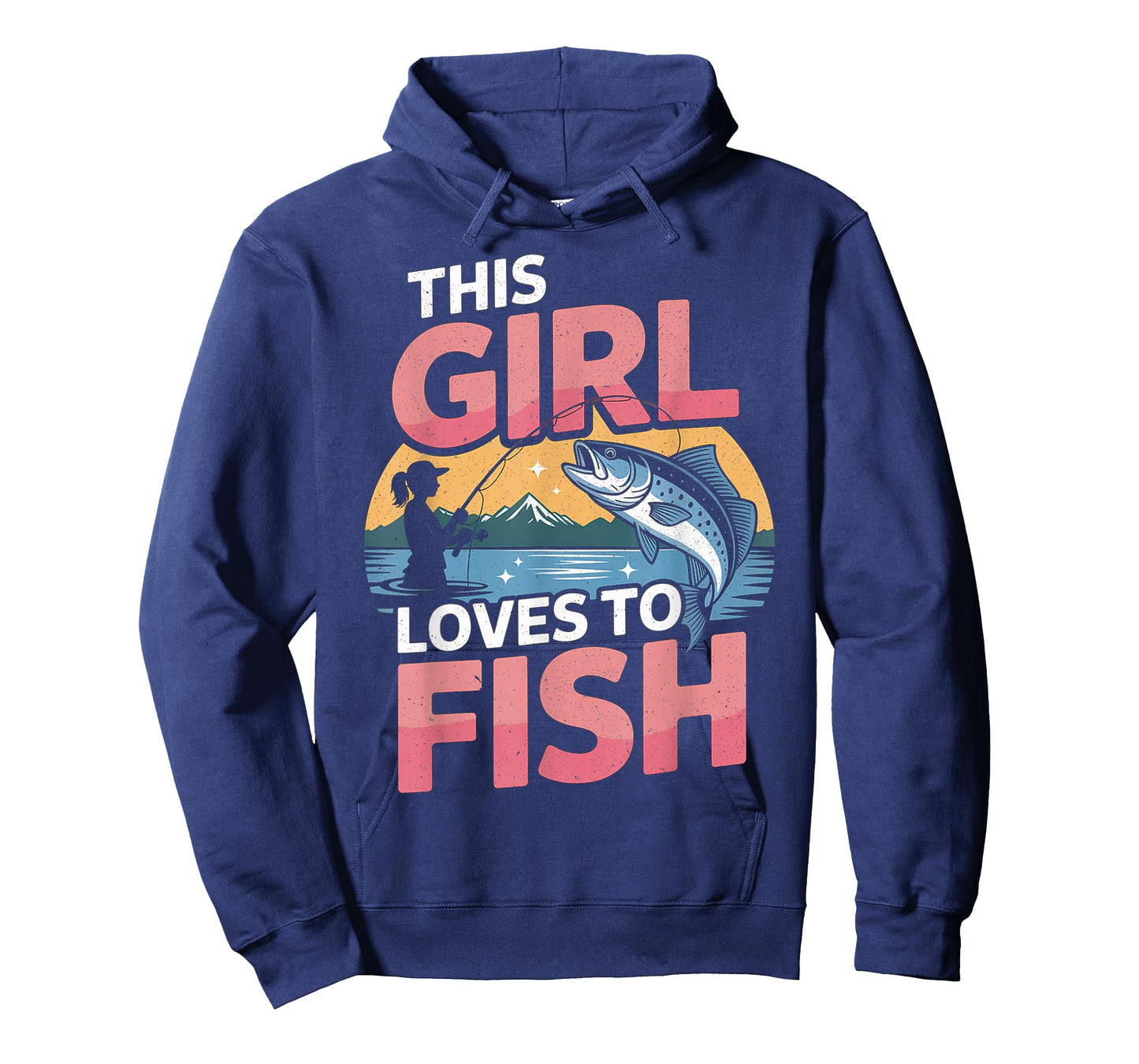This Girl Loves to Fish Fishing Girls T-Shirt
