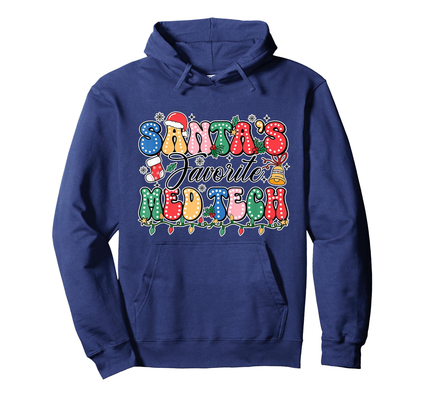 Funny Santa's Favorite Med Tech Christmas Nursing Xmas T-Shirt